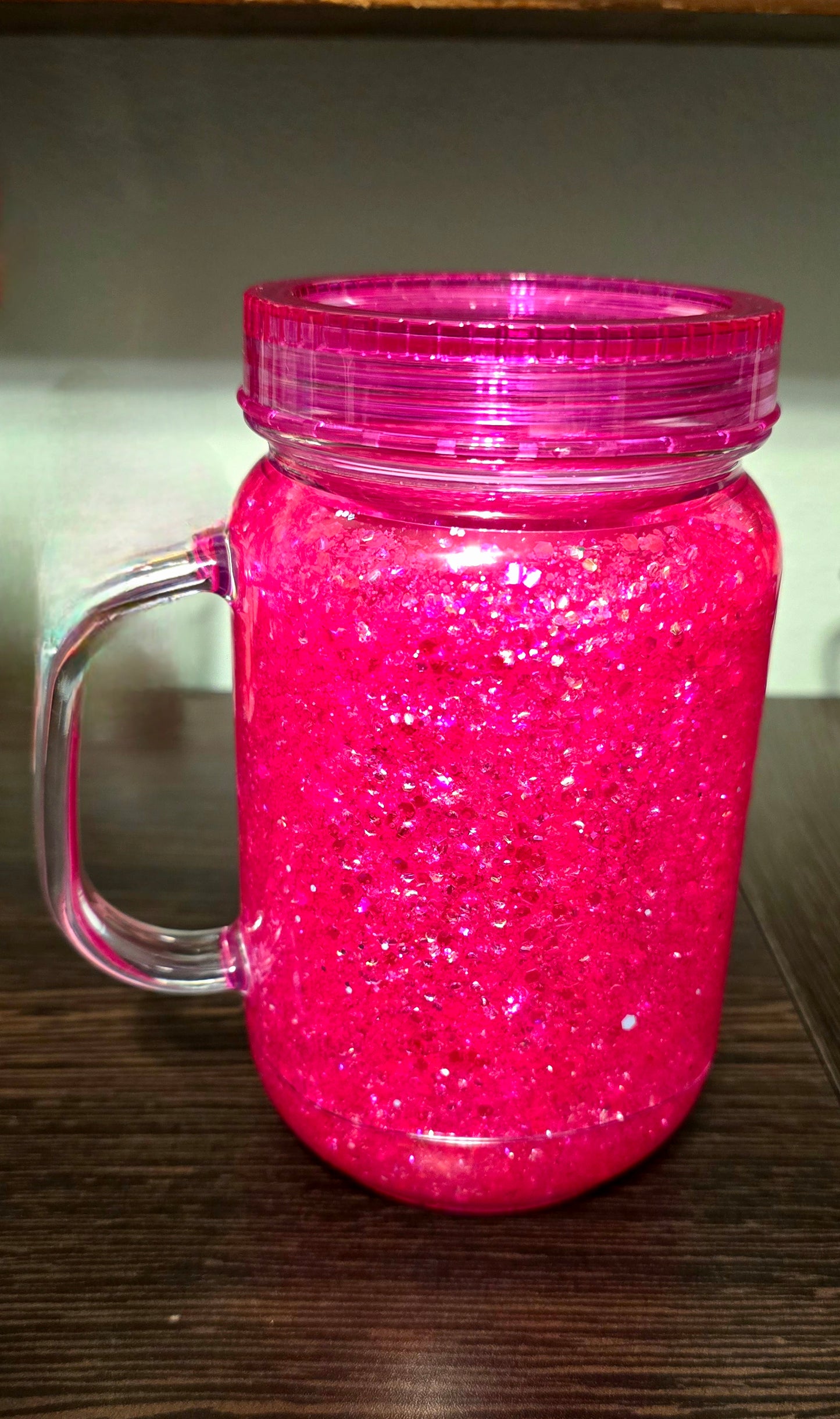 20 oz. Pink Snow globe