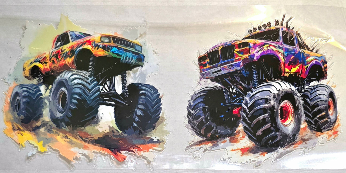 Kids Monster Trucks UV DTF