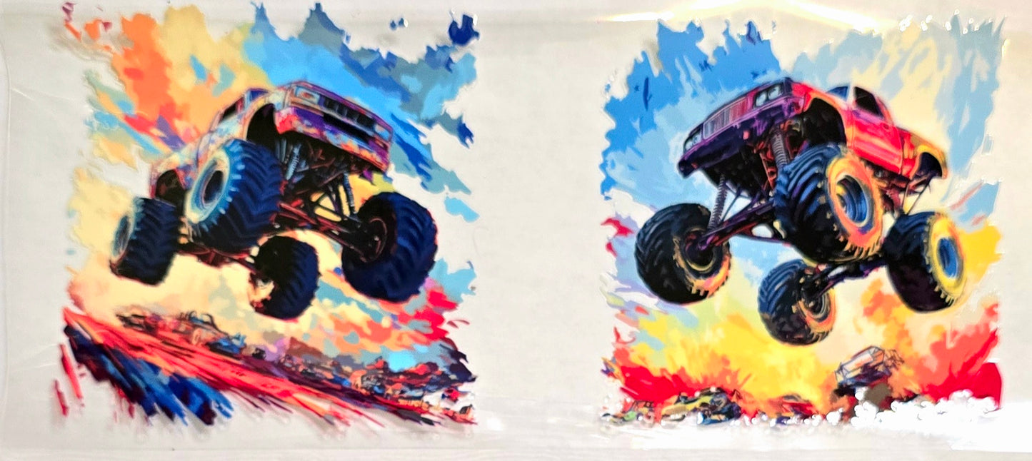 Kids Monster Trucks UV DTF