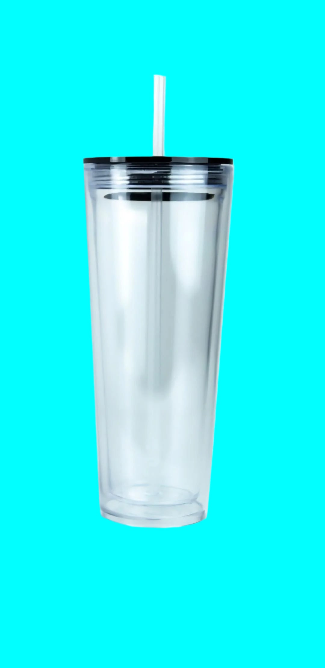 24 oz. Acrylic Snow-Globe Tumbler