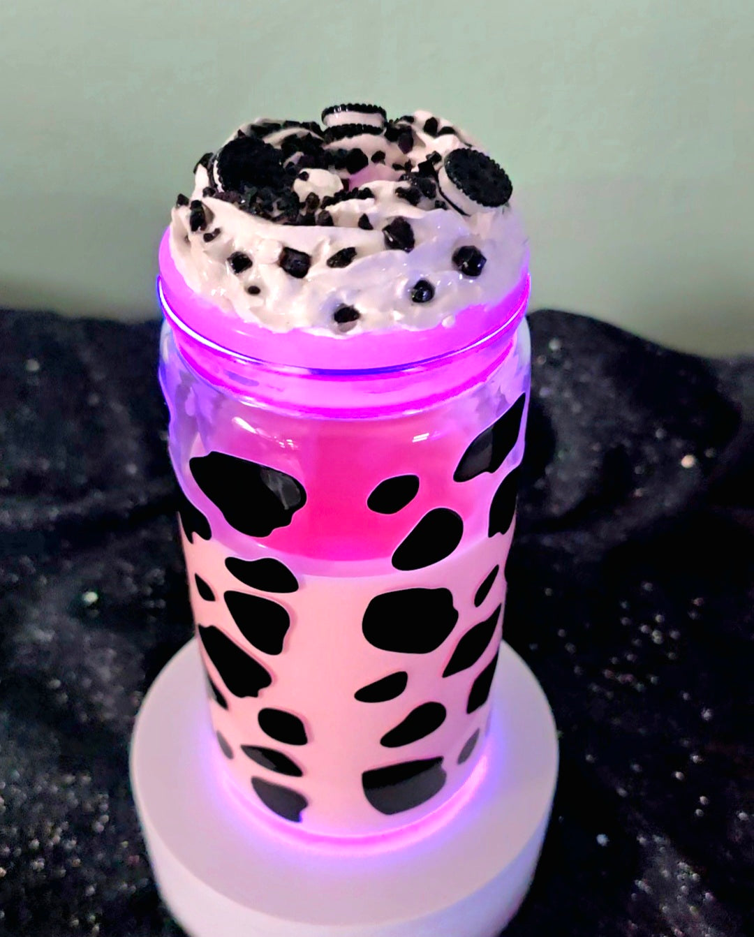 *SOLD* Pre-made Strawberry milk baby cow