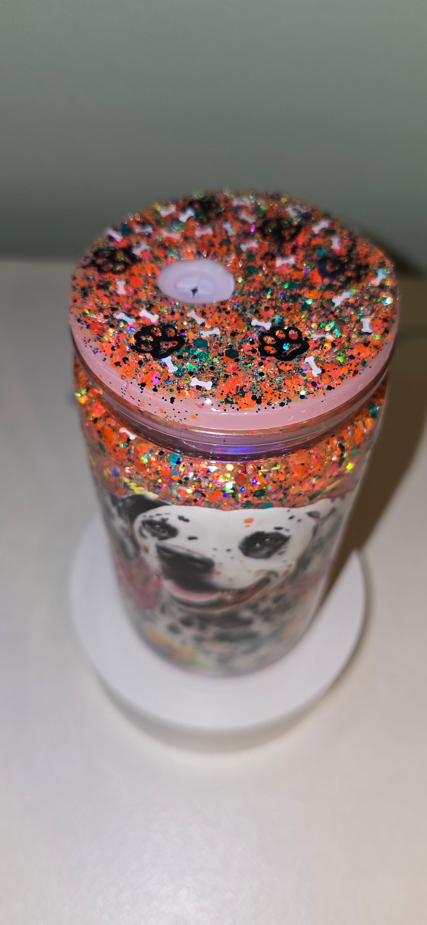 BOGO 50% OFF Pre-made Dalmatian snow-globe cup