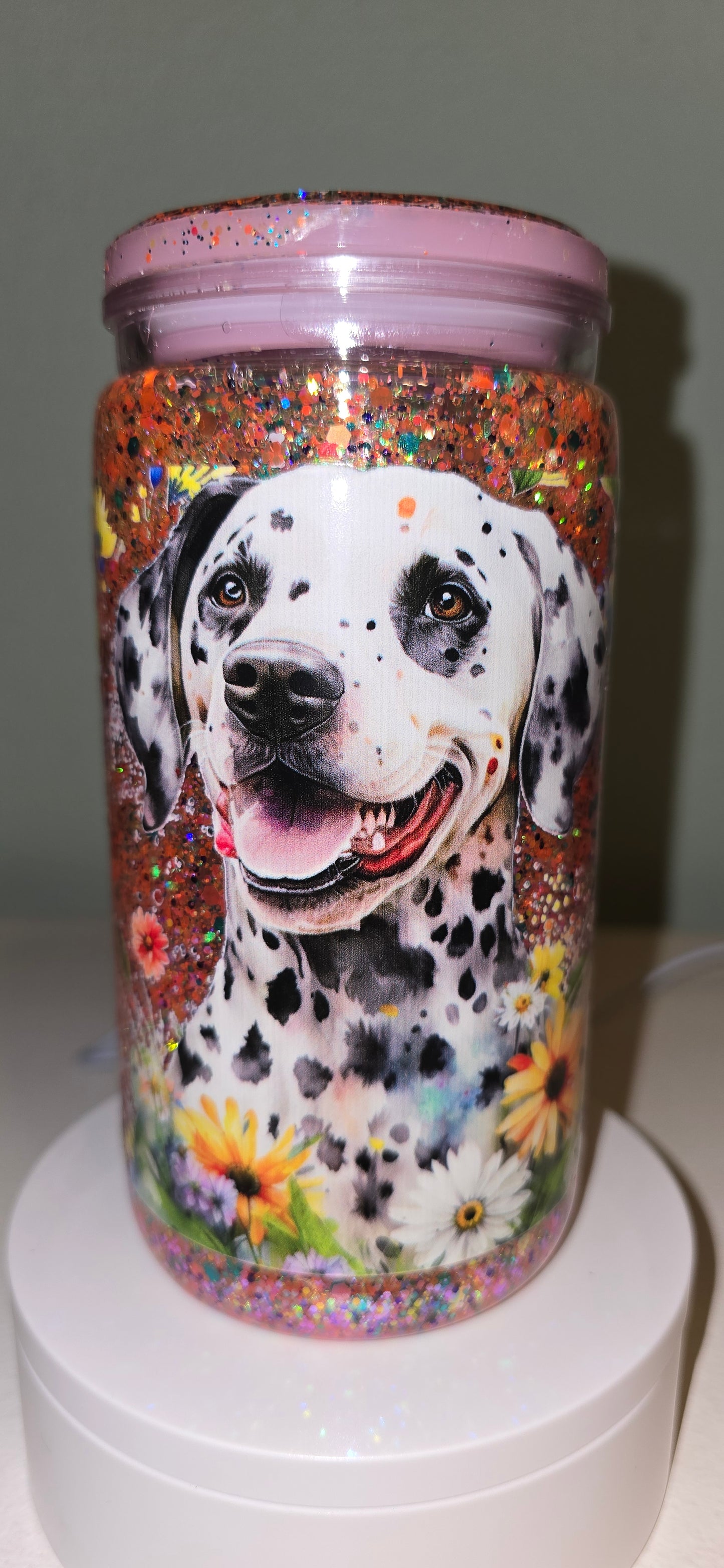 BOGO 50% OFF Pre-made Dalmatian snow-globe cup