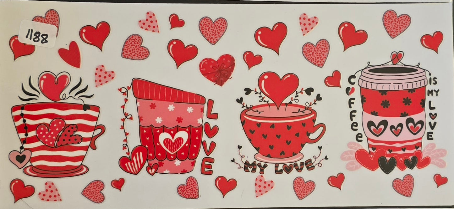 #1188 Hearts and Coffee