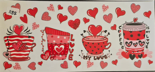 #1188 Hearts and Coffee