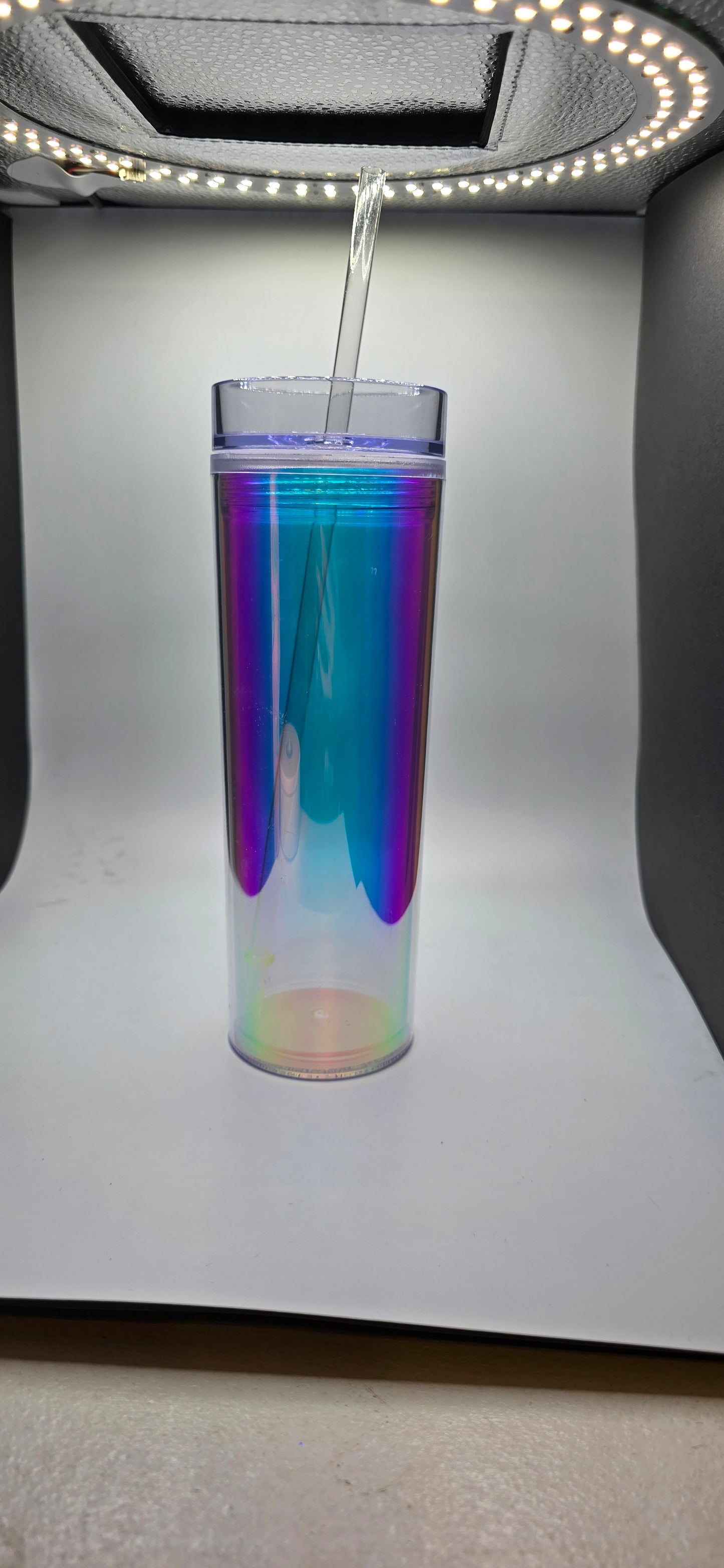 16 oz. Iridescent skinny tumbler
