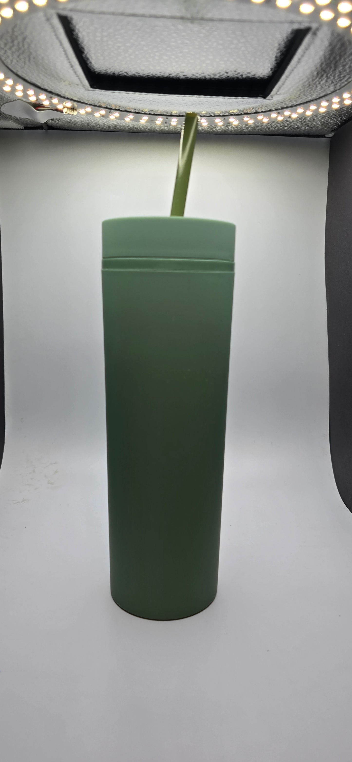 !6 oz Olive green skinny tumbler