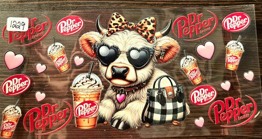 #1229 Highland Cow and Dr. Pepper
