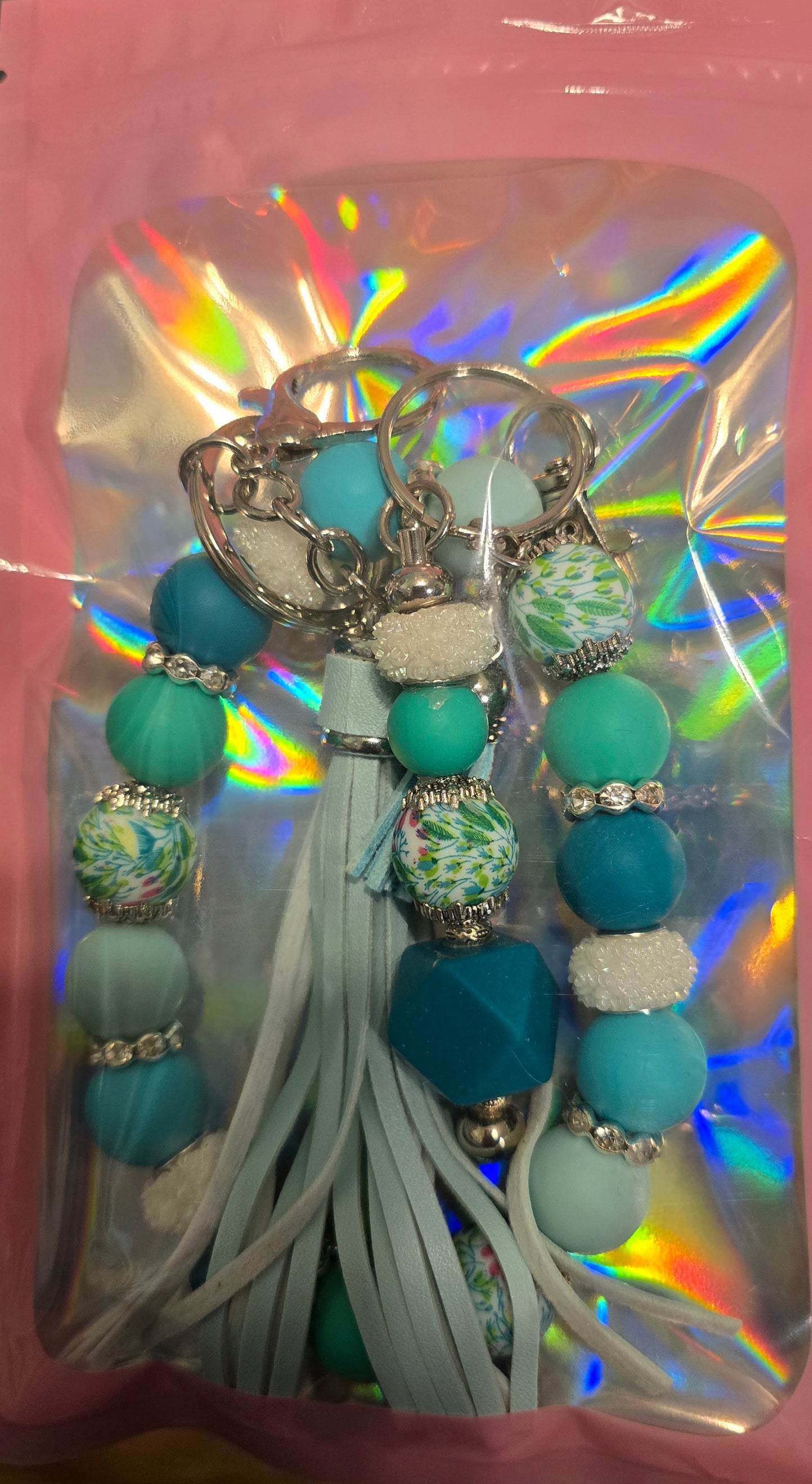 Aqua Wristlet Set