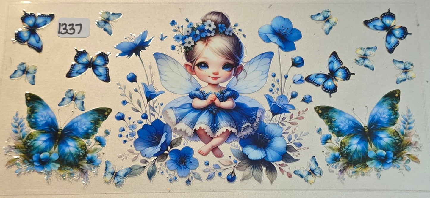 #1337 Girl Fairy in Blue dress