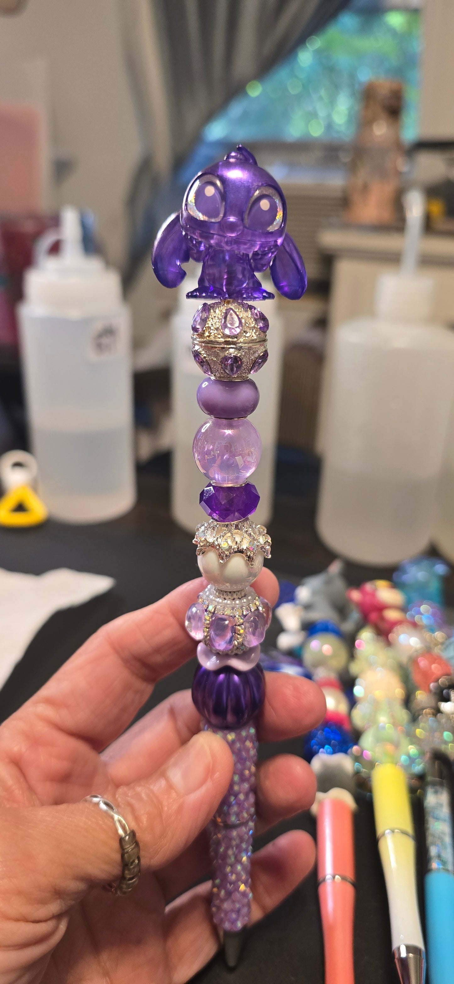 Purple stitch pen