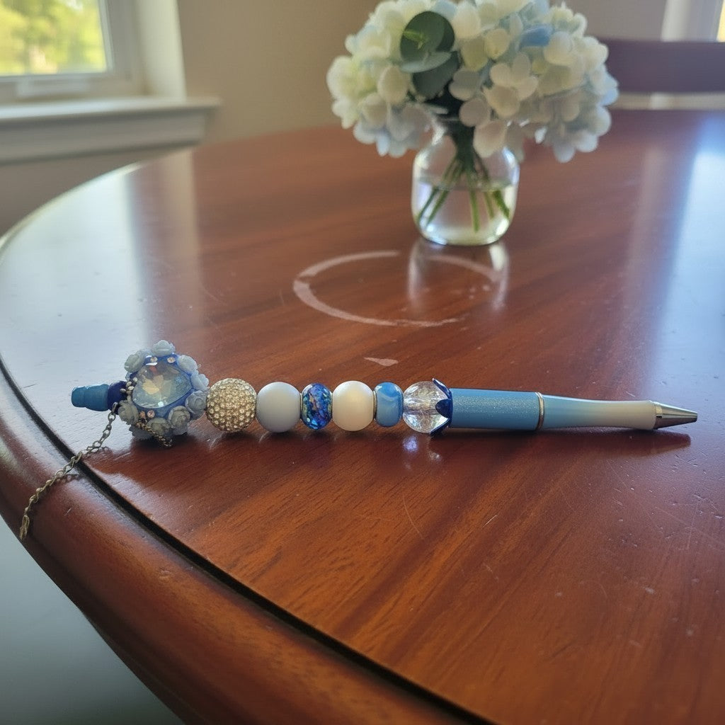 Heart and roses extended pen