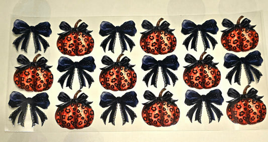 #131. Cheetah Pumpkin & Bows