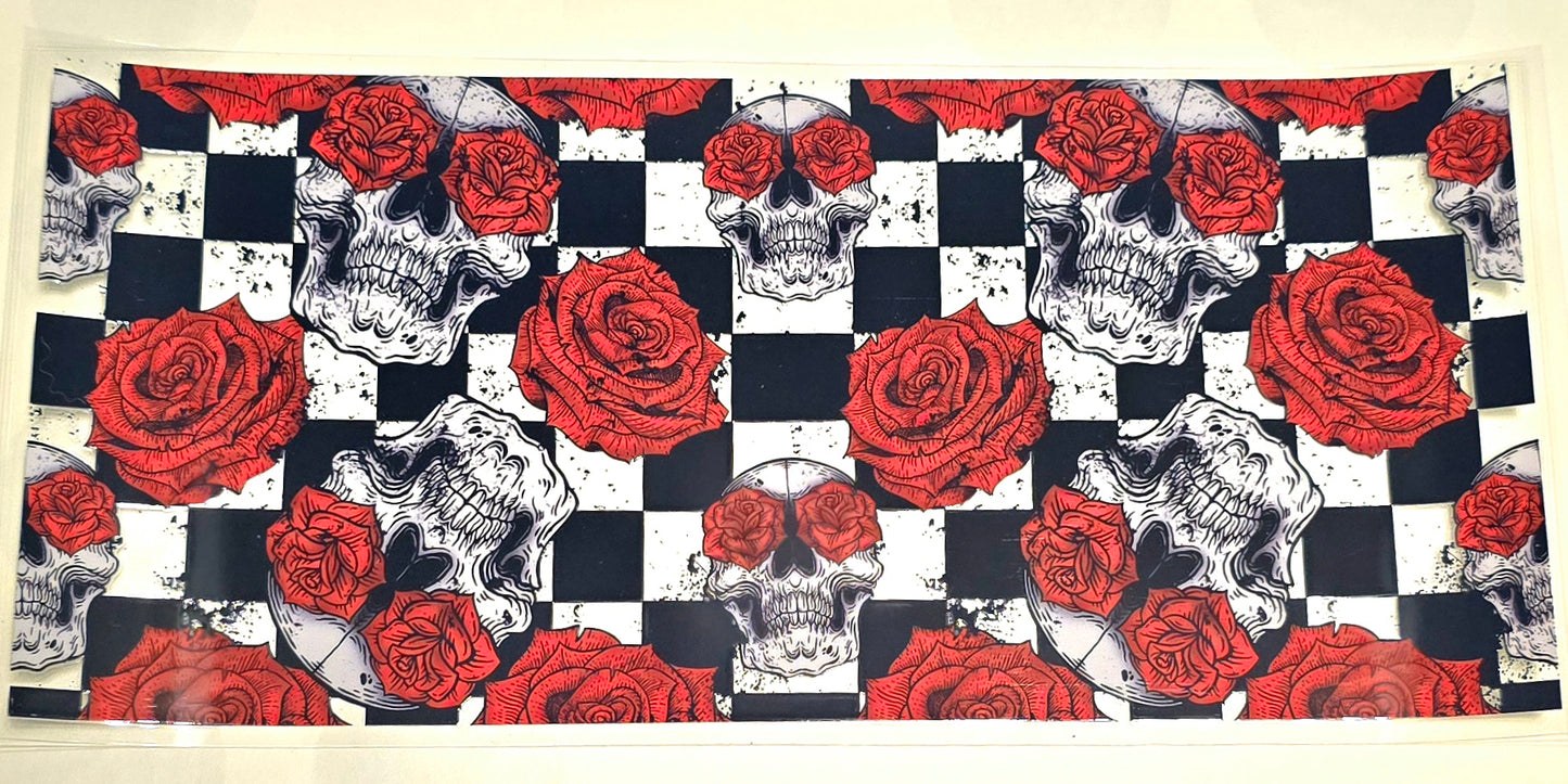 #135. Skulls, Checkered