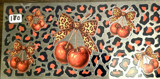 #170 Leopard Cherry Bows