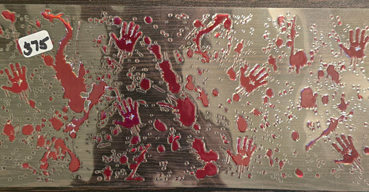 #375 Hands and blood spatter