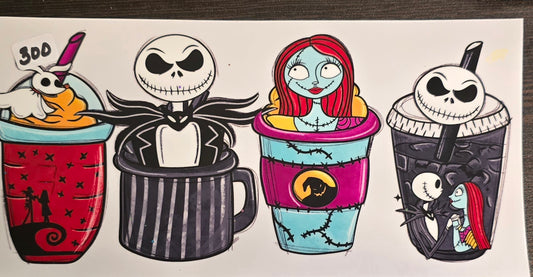 #300 Nightmare before Christmas coffee cups
