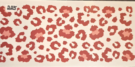 #225 Brown and pink leopard