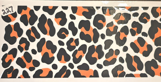 #227 Black and brown leopard print