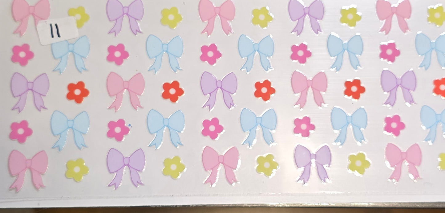 #11 Pastel bows and flowers