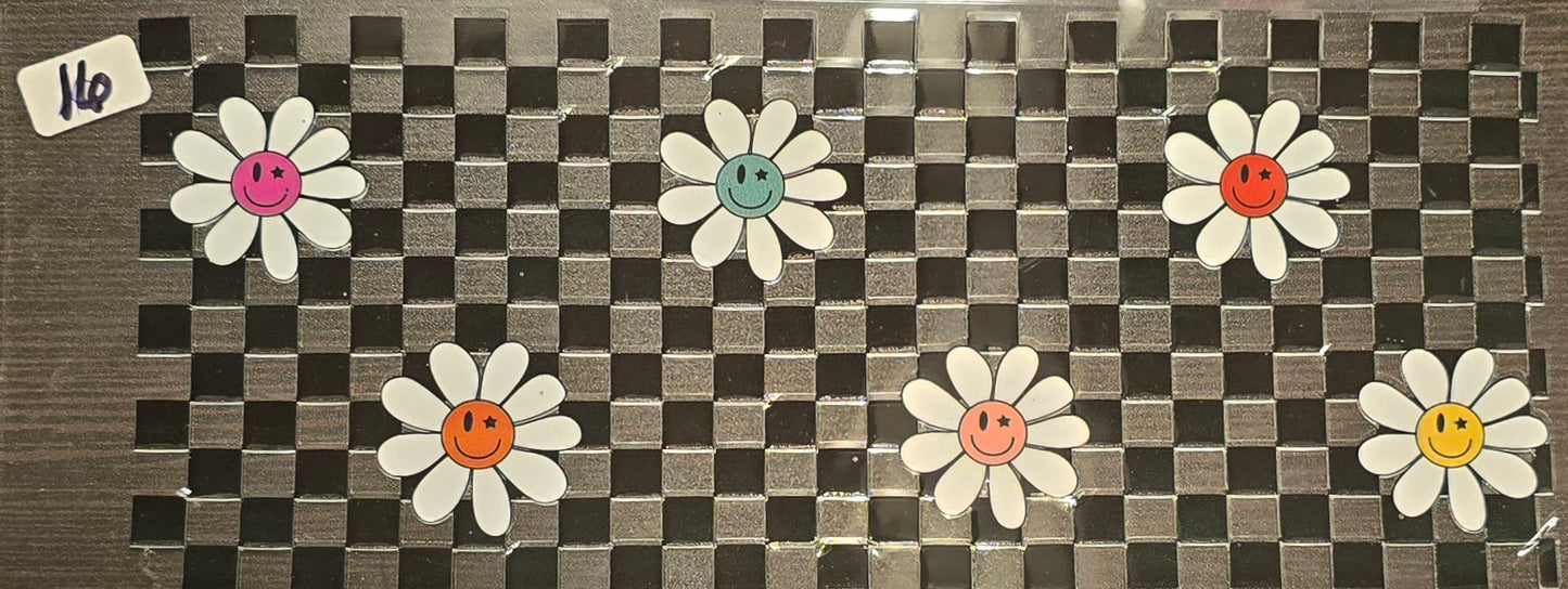 #16 Checkered smiley faces