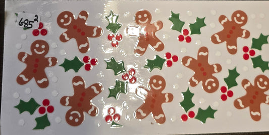 #685 Mistletoe and gingerbread men