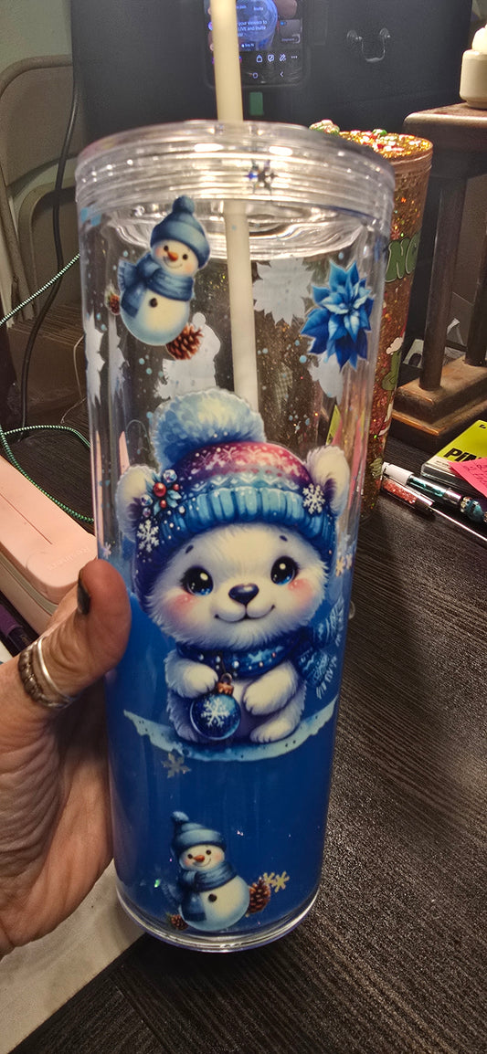 24 oz Shimmer Lava Christmas Cup