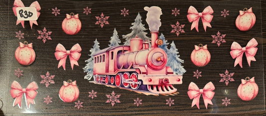 #830 Pink Locomotive with Bows