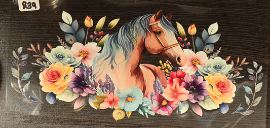 #*839 Horse with flowers