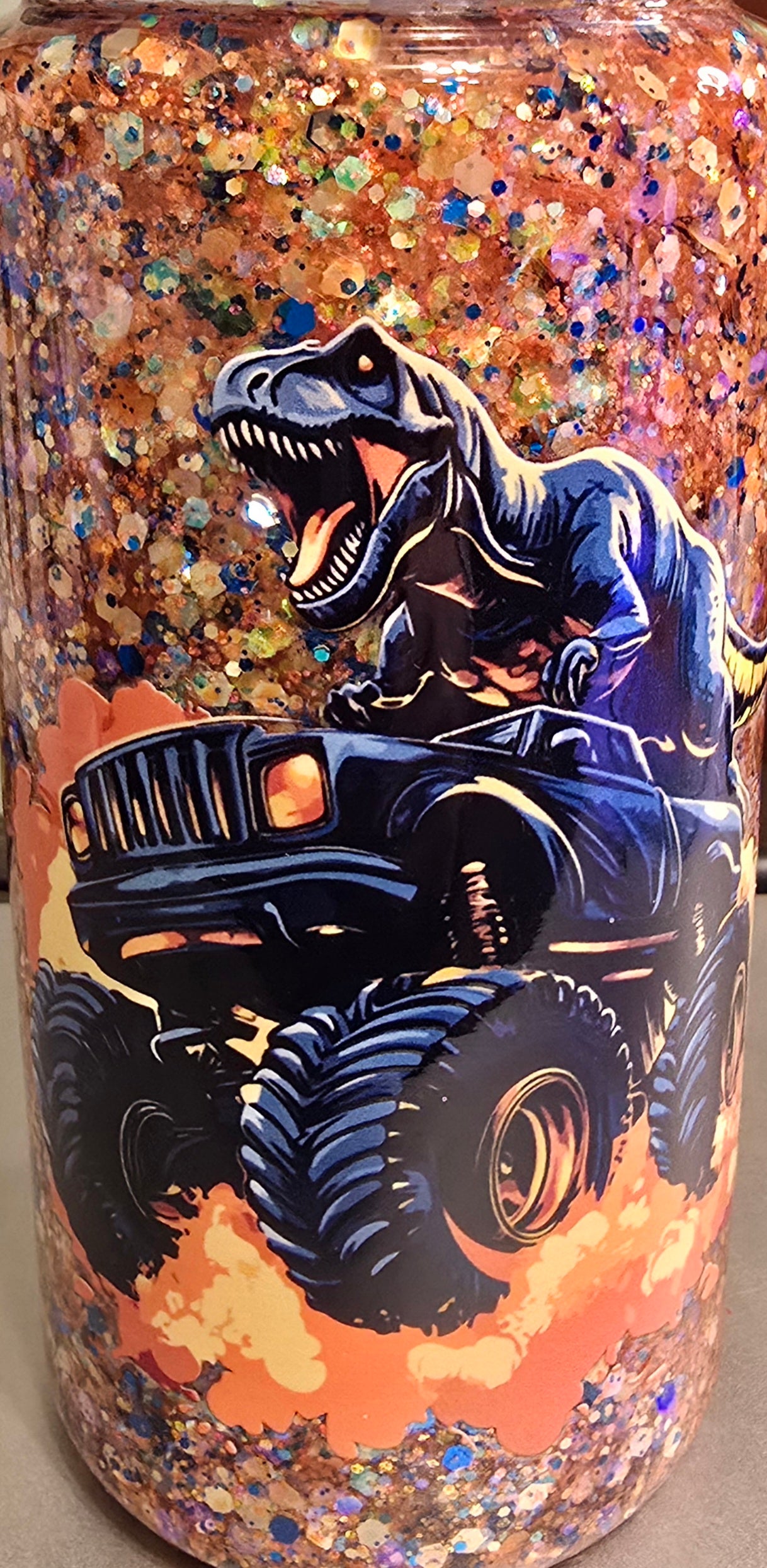 Dinosaur Monster Truck Decal