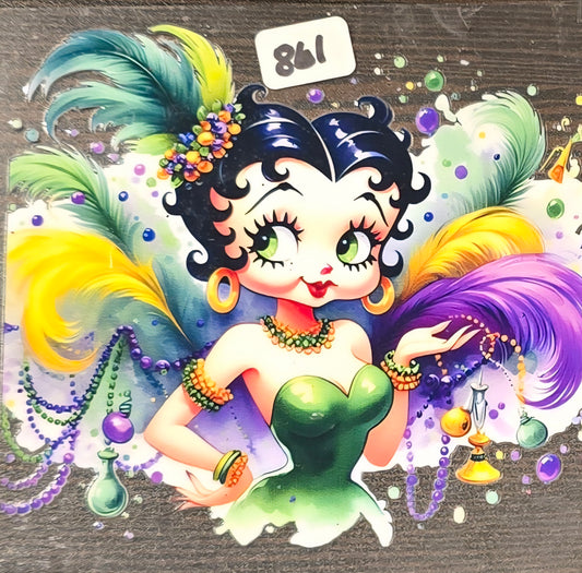 #861 Mardi Gras Betty Boop