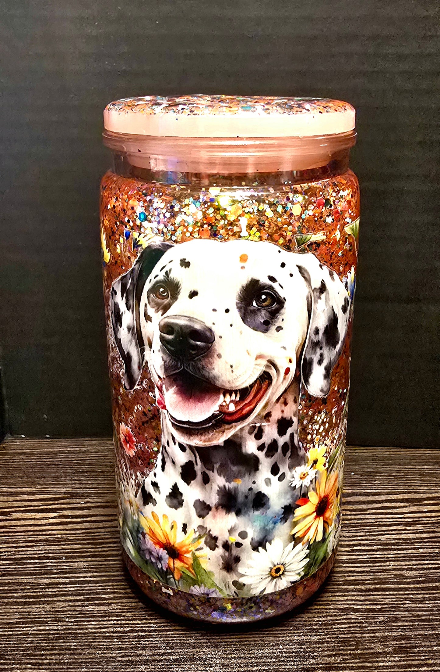 Ready to ship-Dalmatian Tumbler 16 oz. was