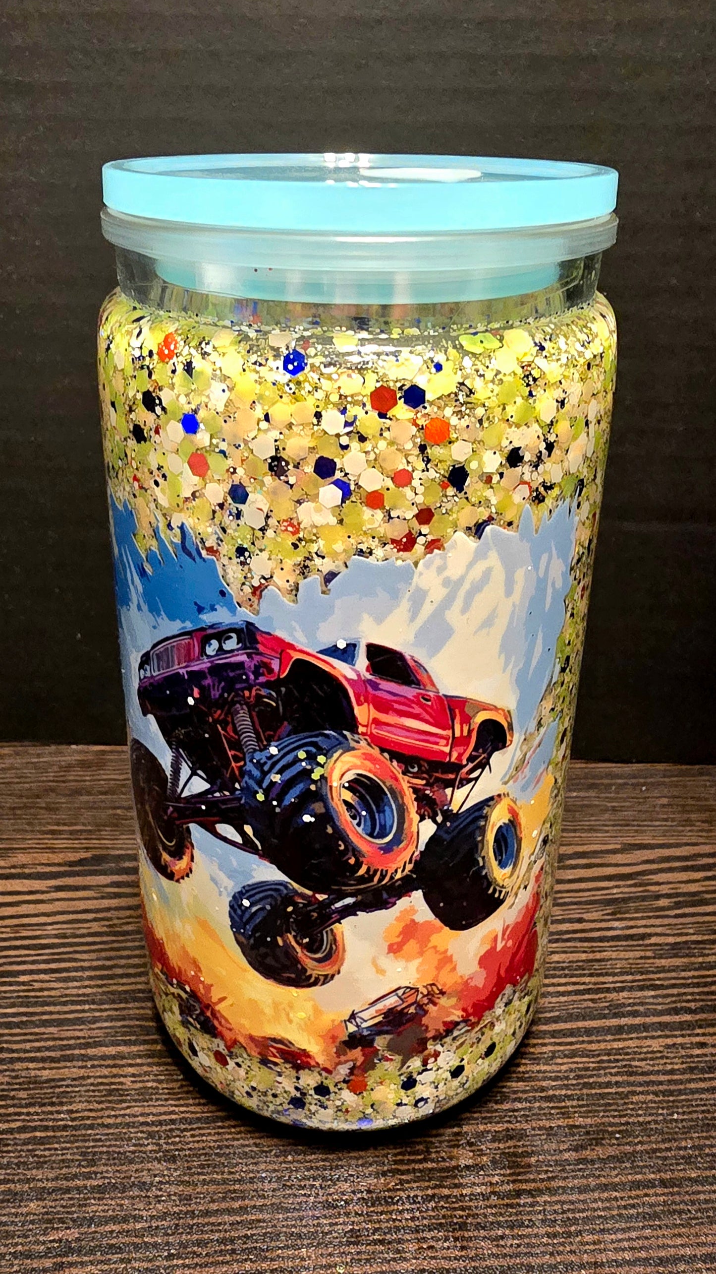 Ready to ship-monster truck 16 oz
