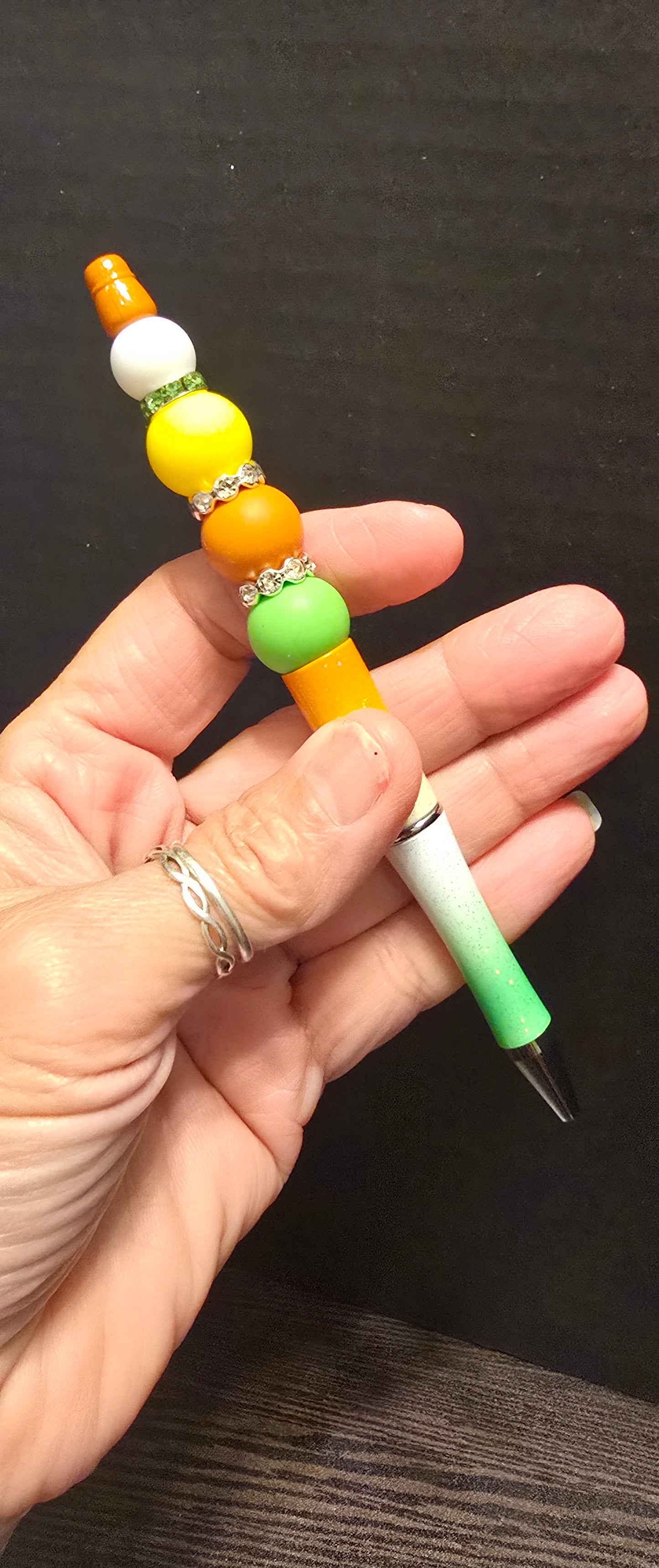 Ready to ship-Gradient orange and green pen