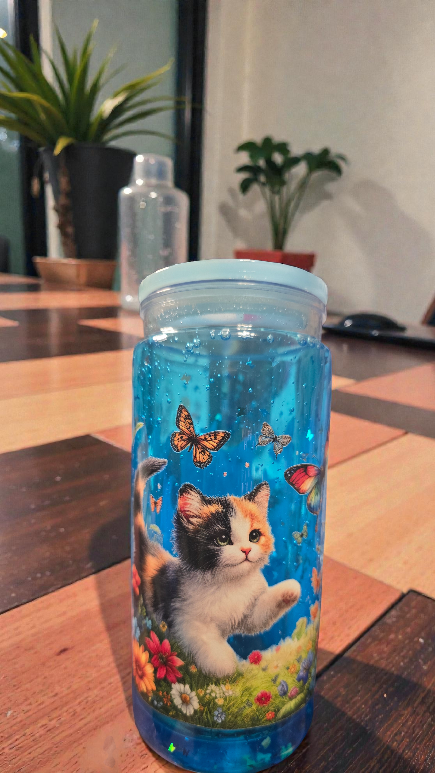Ready to Ship 20 oz-Kittens and Butterflies $28