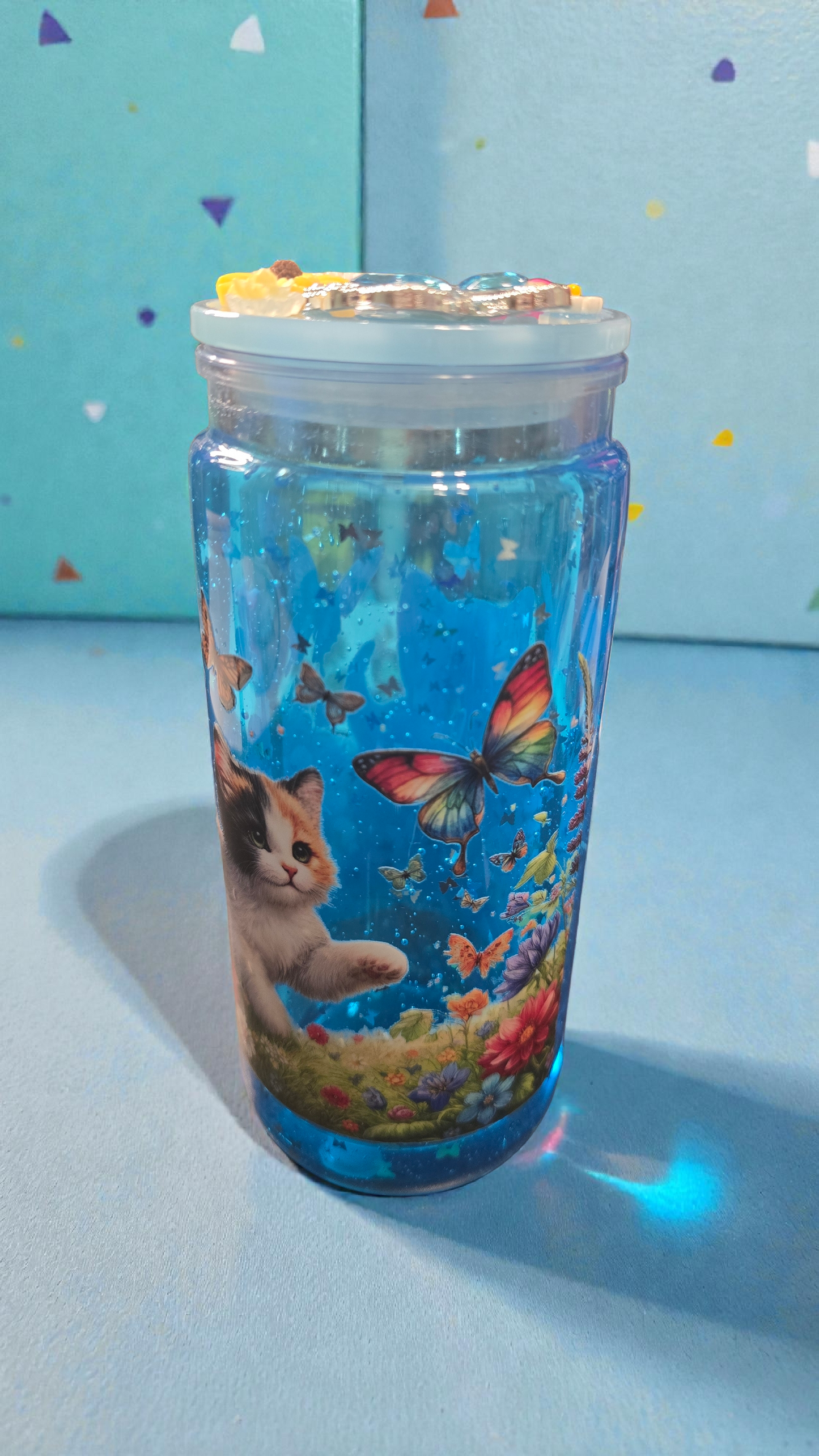 Ready to Ship 20 oz-Kittens and Butterflies $28