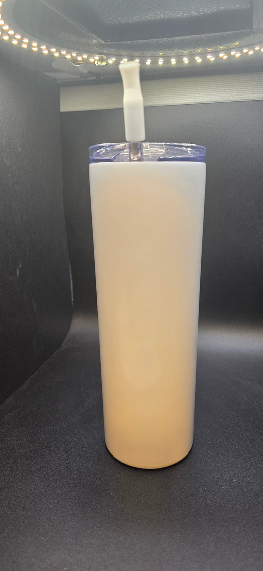 20 oz. Straight Skinny White Sublimation Tumber
