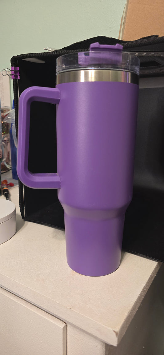 40 oz Purple Stainless Steel Tumbler