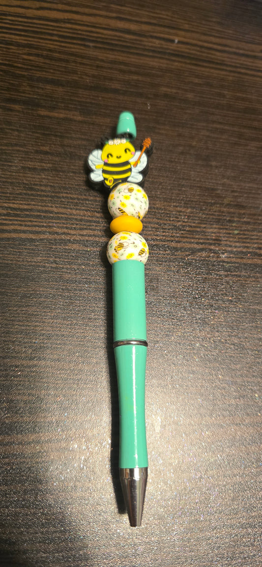 Bumble bee pen-light blue and yellow