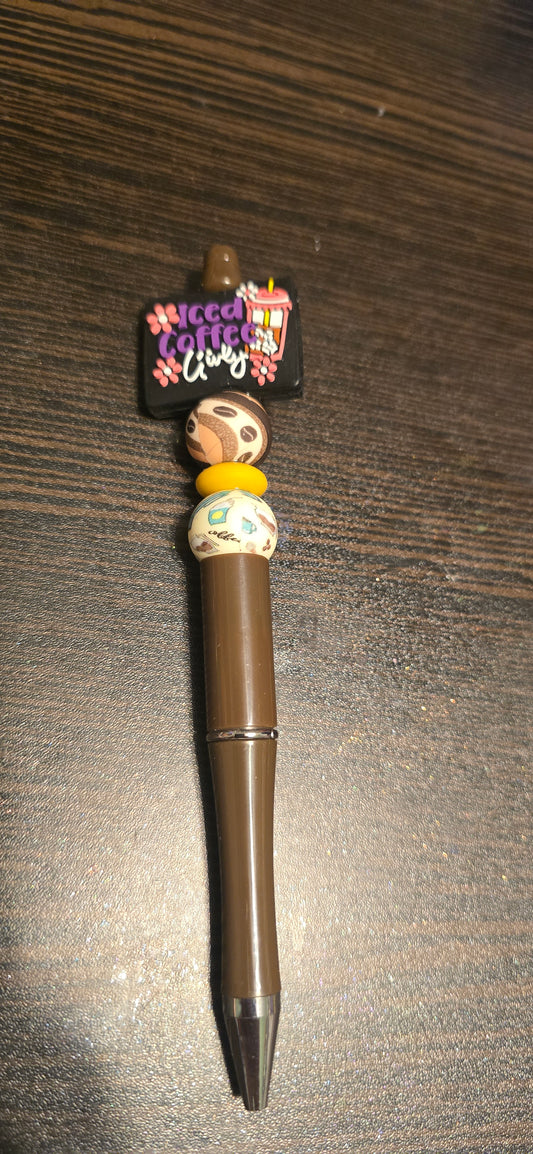 Iced coffee girly-Brown pen
