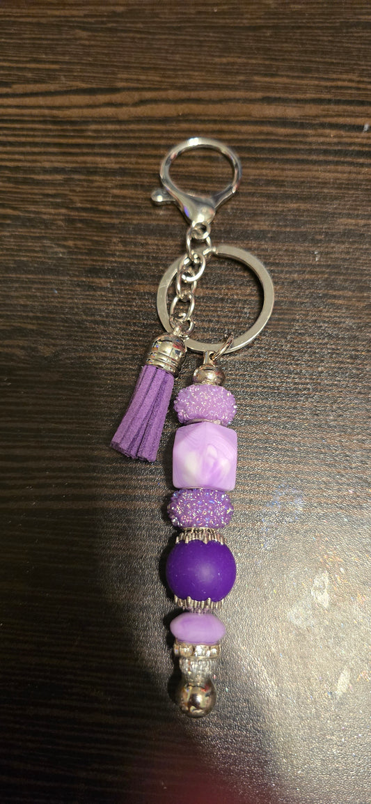 Purple purse charm