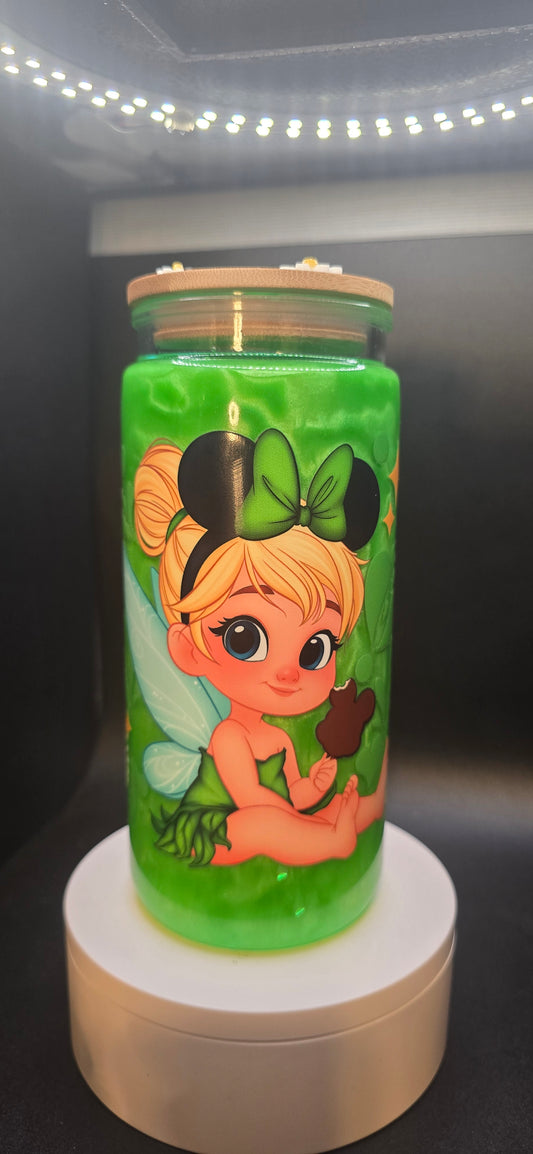 Tinkerbell 20oz chrome cup