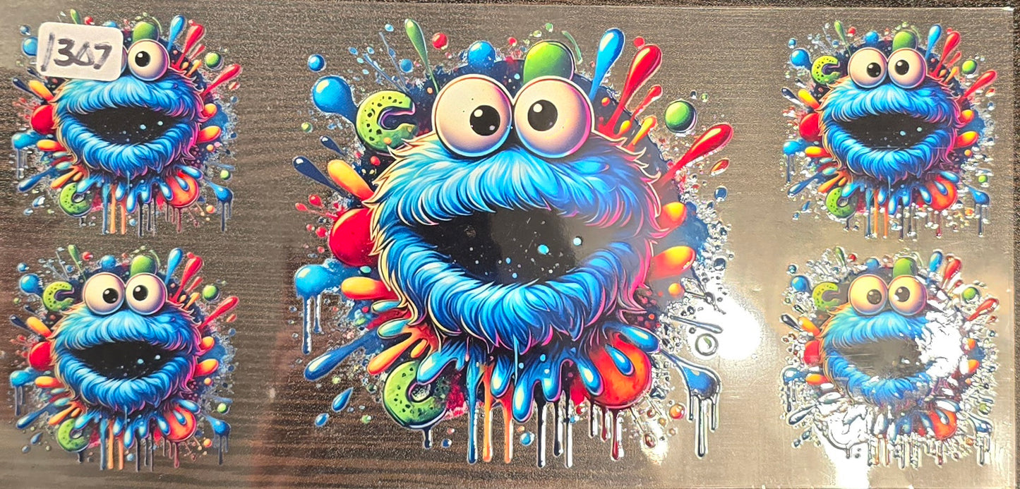#1307 Colorful Cookie Monster