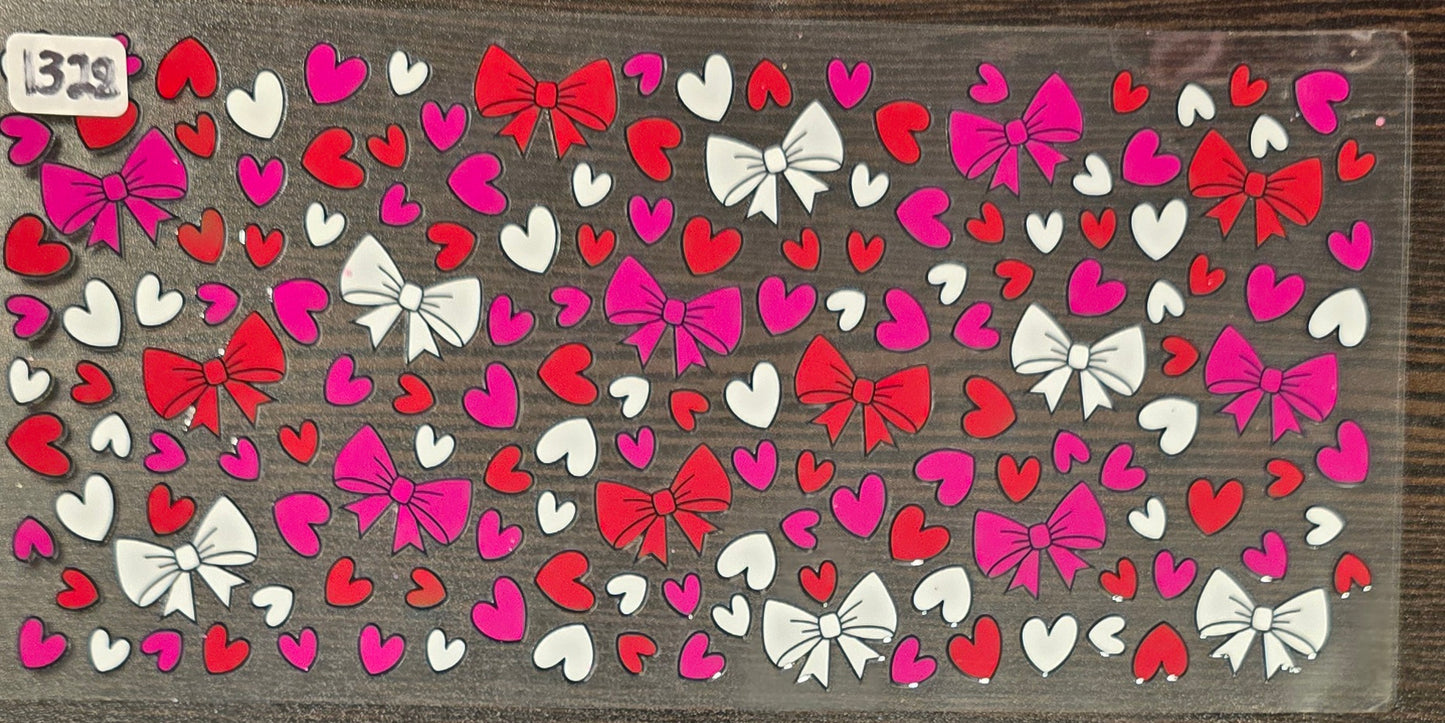 #1328 Bows and Heart