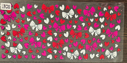#1328 Bows and Heart