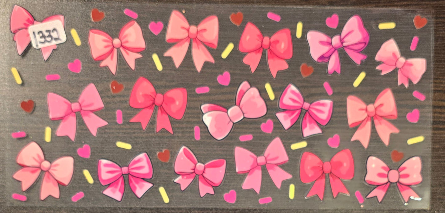 #1332 Bows and hearts