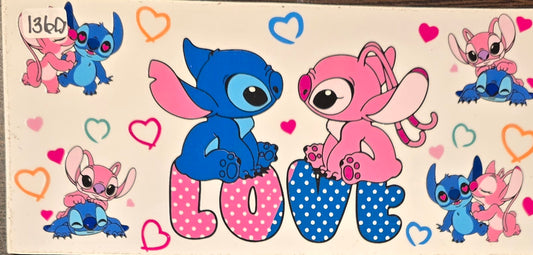 #1360 Stitch and Angel-LOVE