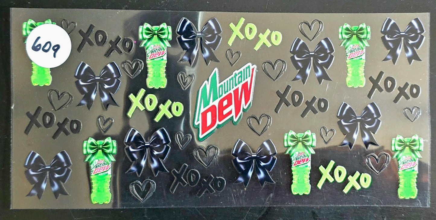 #609 MOUNTAIN DEW BLACK BOWS
