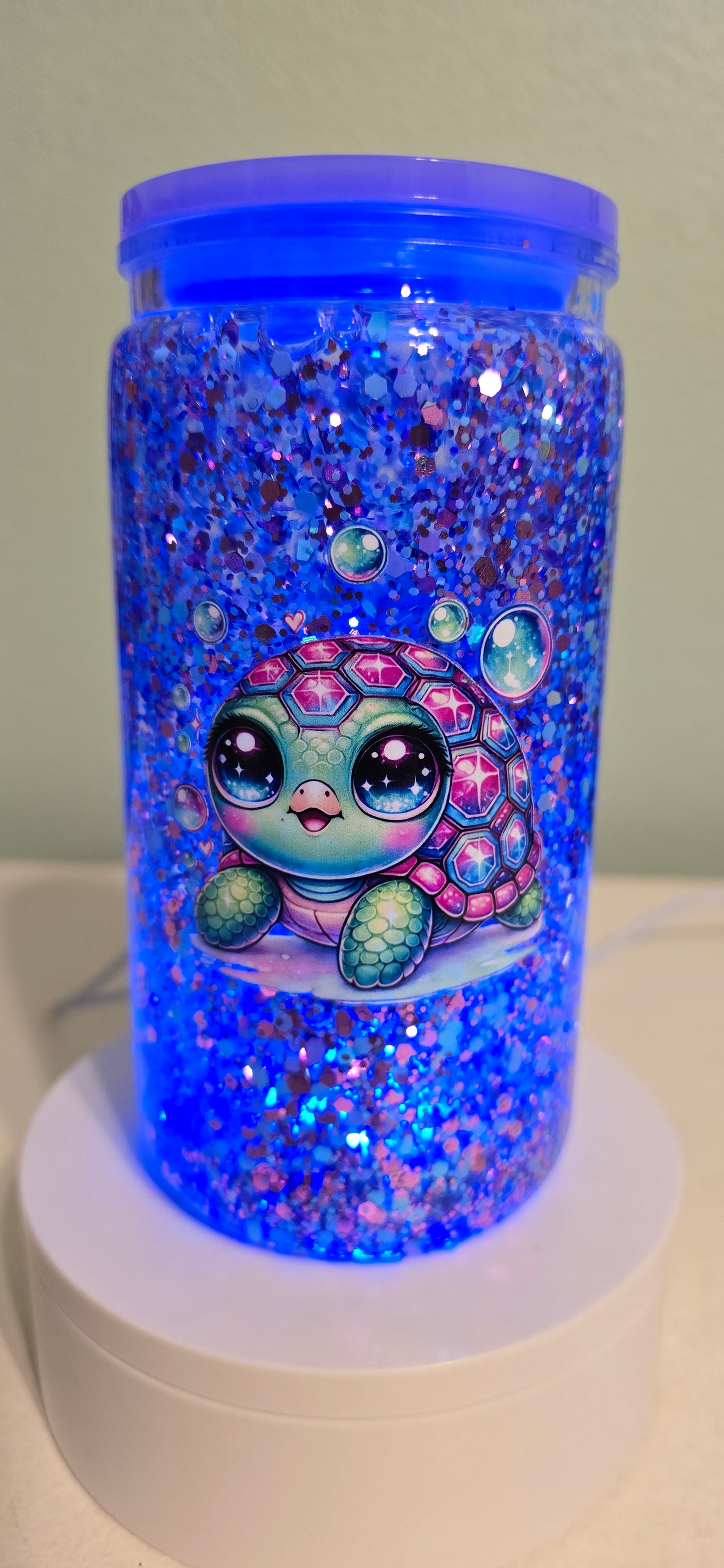 *SOLD*  Pre-made Baby Turtle 16 oz cup