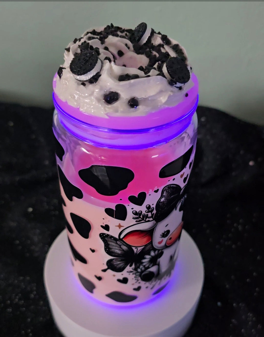*SOLD*  Pre-made Strawberry milk baby cow